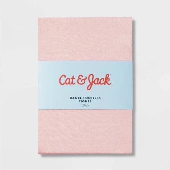 Cat & Jack NWT Girl's Dance Footless Tights Light Pink Size M (7-10) - Picture 1 of 5